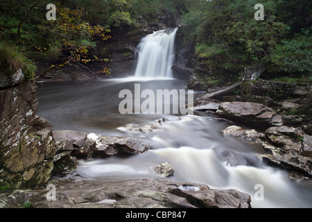 Fällt der Falloch, Stirling, Schottland, Langzeitbelichtung. Stockfoto