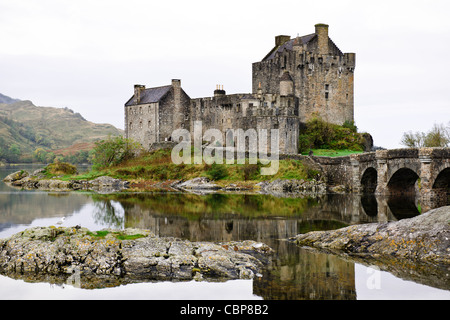 Eilean Donan Castle, Loch, Duich, in der Nähe von Skye & Lochalsh, Highlands, Schottland Stockfoto