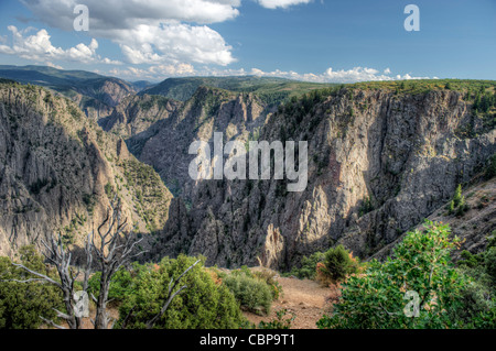 Tomichi Punkt übersehen, Black Canyon des Gunnison Nationalparks, Südrand Stockfoto