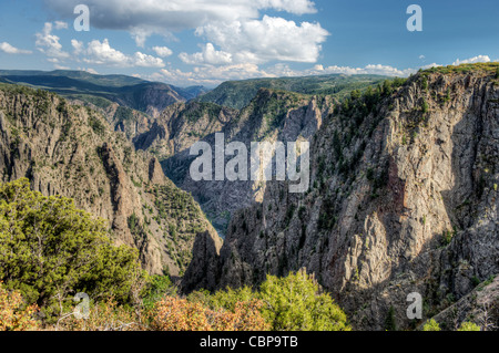 Tomichi Punkt übersehen, Black Canyon des Gunnison Nationalparks, Südrand Stockfoto