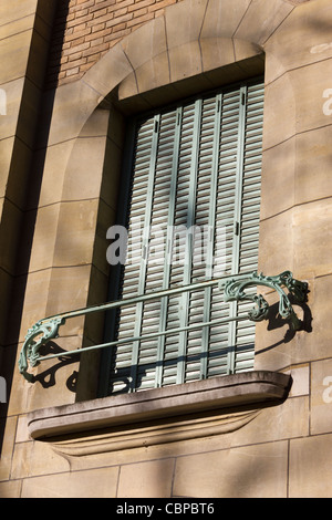 Detail des Castel Béranger von Hector Guimard, Paris, Frankreich Stockfoto