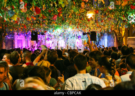 Festes de Gracia, Partei im Stadtteil Gracia BCN Stockfoto