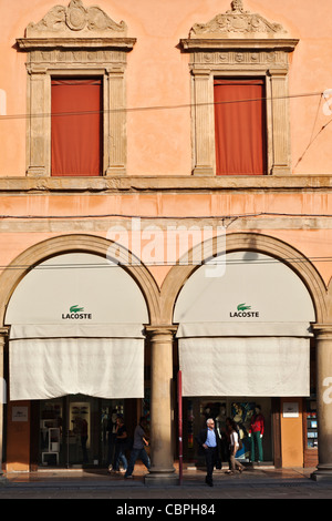 Portikus Arkaden Bologna Emilia Romagna Italien Stockfoto