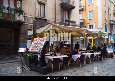 Via Brera Straße Brera Bezirk Zentrum Mailand Lombardei Italien Europa Stockfoto