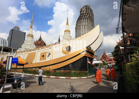 Wat Yannawa, Boot-Tempel, Bangkok, Thailand Stockfoto