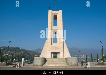 Monumento Ai Caduti Krieg Memorial (1931) Como Stadt Region Lombardei Italien Europa Stockfoto