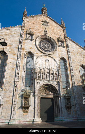 Duomo di Como Kirche am Piazza del Duomo Platz Como Stadt Region Lombardei Italien Europa Stockfoto