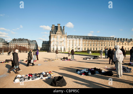 Paris Frankreich - afrikanischen Anbieter auf den Straßen Stockfoto