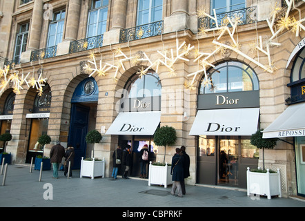 Dior-Shop in Place Vendome Paris, France Stockfoto