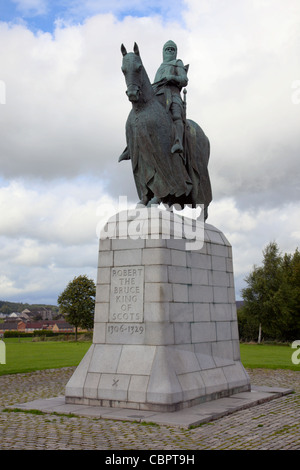 Robert der Bruce-Statue Bannockburn Schlachtfeld Denkmal Schottland Stockfoto