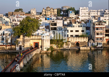 Pichola-See. Udaipur. Rajasthan. Indien Stockfoto