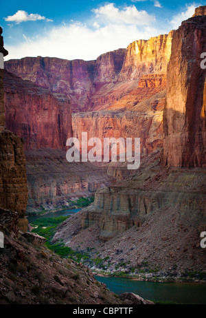 Der Colorado River durch den Marble Canyon Abschnitt des Grand Canyon National Park Stockfoto