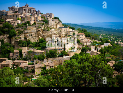 Die Hügel Stadt Gordes in der Provinz Provence im Süden Frankreichs Stockfoto