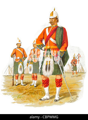 5. Royal Scots von Kanada Montreal Kilt camp Zelt Garnison Infanterie-regiment britische Armee schottischen Stockfoto