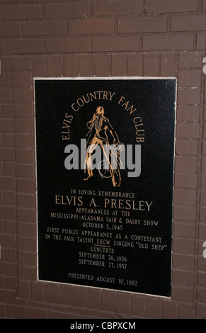 Berühmte Rock King Elvis Presley Geburtshaus in Tupelo Mississippi auf Elvis Presley Laufwerk Stockfoto