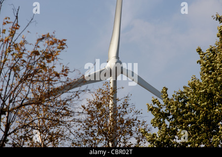 Enercon E-70 Deutsch made Windkraftanlage, Windpark, Holzhausen, Niedersachsen, Deutschland. Stockfoto