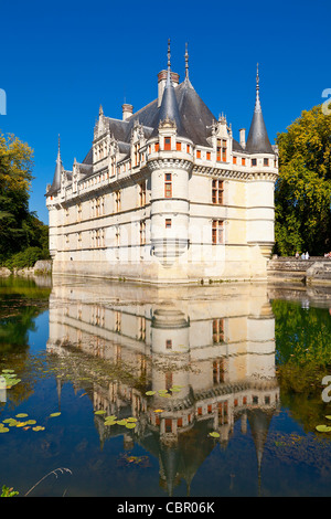 Loire-Tal, Azay le Rideau Castle Stockfoto