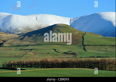 Die Howgill Fells von Firbank. Cumbria, England, Vereinigtes Königreich, Europa. Stockfoto