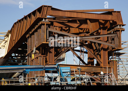 Bau der M74 Motorway Extension, Eglington Street, Glasgow, Schottland, UK Stockfoto