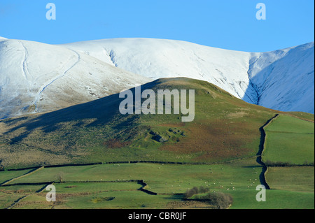 Die Howgill Fells von Firbank. Cumbria, England, Vereinigtes Königreich, Europa. Stockfoto