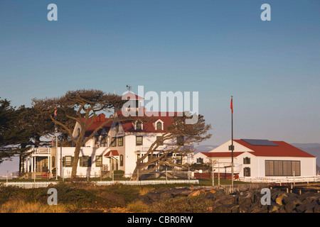 USA, Kalifornien, Nord-Kalifornien, North Coast, Samoa, Vereinigte Staaten Küstenwache Station, Humboldt Bay Stockfoto