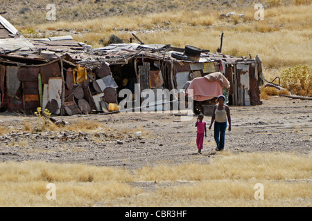 Damara-Haus im Damaraland, Namibia Stockfoto