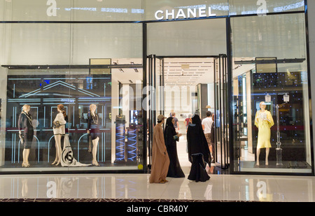 Chanel speichern in der Dubai Mall in Dubai in Vereinigte Arabische Emirate Stockfoto