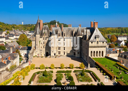 Loire-Tal, wickelten Burg Stockfoto