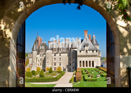 Loire-Tal, wickelten Burg Stockfoto