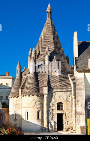 Loire-Tal, Fontevraud Abtei Stockfoto