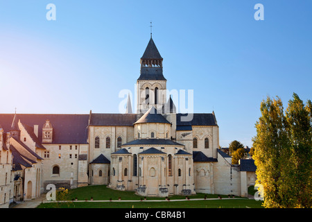 Loire-Tal, Fontevraud Abtei Stockfoto