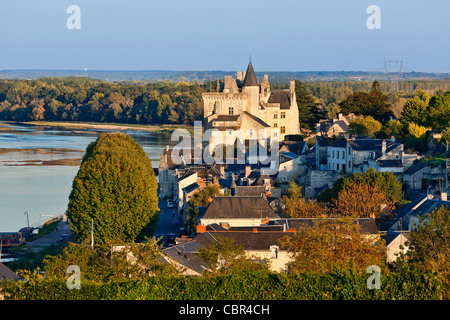 Frankreich, Montsoreau Dorf Stockfoto