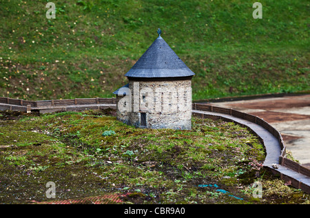 Modelle der Peter- und -Paul Rotunde in Stary Plzenec im Boheminium Park in Marianske Lazne (Marienbad). Im Bild am 20. September 2011 Stockfoto