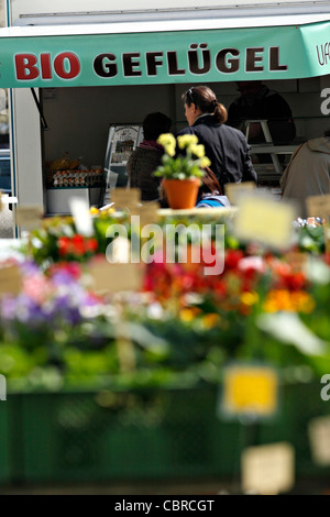 Essen Markttag, Traunstein Chiemgau Upper Bavaria Germany Stockfoto