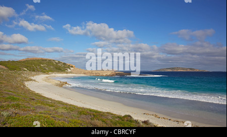 Lachs-Strand, in der Nähe der Stadt Esperance, Western Australia. Stockfoto