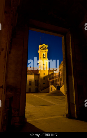 Turm der Universität von Coimbra, Coimbra, Portugal Stockfoto