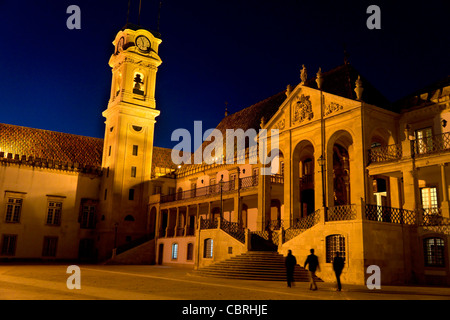 Universität von Coimbra, Via Latina und Turm, Coimbra, Portugal Stockfoto