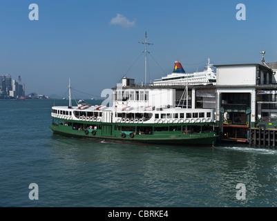 dh Star Fähre TSIM SHA TSUI HONG KONG Star Ferry Pier Abfahrt Tsim Sha Tsui Ferry Pier Stockfoto