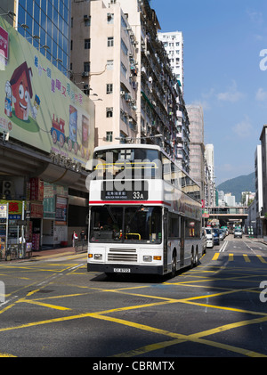 dh MONG KOK HONG KONG KMB Volvo Olympian Bus motor Personenverkehr Stockfoto