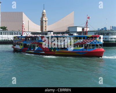 dh Star Ferry TSIM SHA TSUI HONG KONG Star ferry ankommenden Tsim Sha Tsui Pier Passagier kowloon Stockfoto