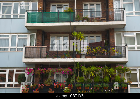 Balkone in Notting Hill Stadtteil West London England UK Europe Stockfoto