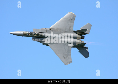 US Air Force f-15 Eagle auf der Flucht. Stockfoto