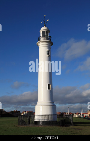 Der alte Leuchtturm von Gusseisen bei Roker, Sunderland, Nord-Ost-England, UK Stockfoto