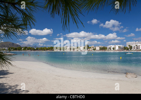 Alcudia Strand, Mallorca, Balearen, Spanien Stockfoto