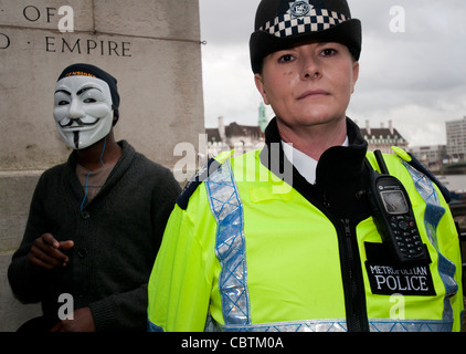 Streikenden protestieren gegen Rentenreform der Regierung Großbritanniens ersten Masse Streik in 30 Jahren. London, UK. 30. November 2011 Stockfoto