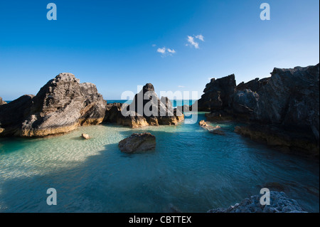 Bermuda. Horseshoe Bay Strand, Bermuda. Stockfoto