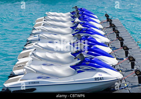 Jet-Ski auf dem Royal Naval Dockyard, Bermuda. Stockfoto