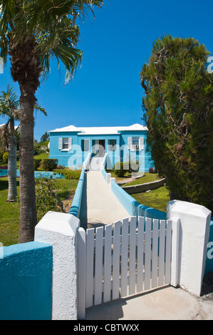 Bermuda. Haus in St. George, Bermuda. Stockfoto