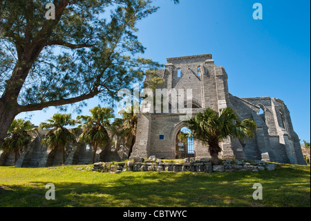 St. George, Bermuda. Die unvollendete Kirche in St. George, Bermuda. Stockfoto