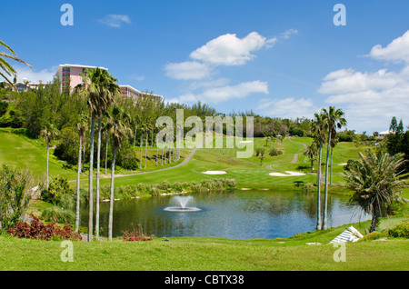 Bermuda. Golf Fairmont Southampton Hotel und Golf Club, Bermuda. Stockfoto